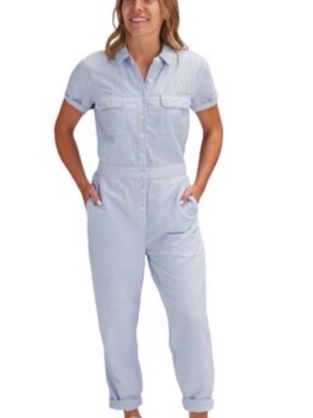 Outerknown Jumpsuit Women's small organic cotton linen